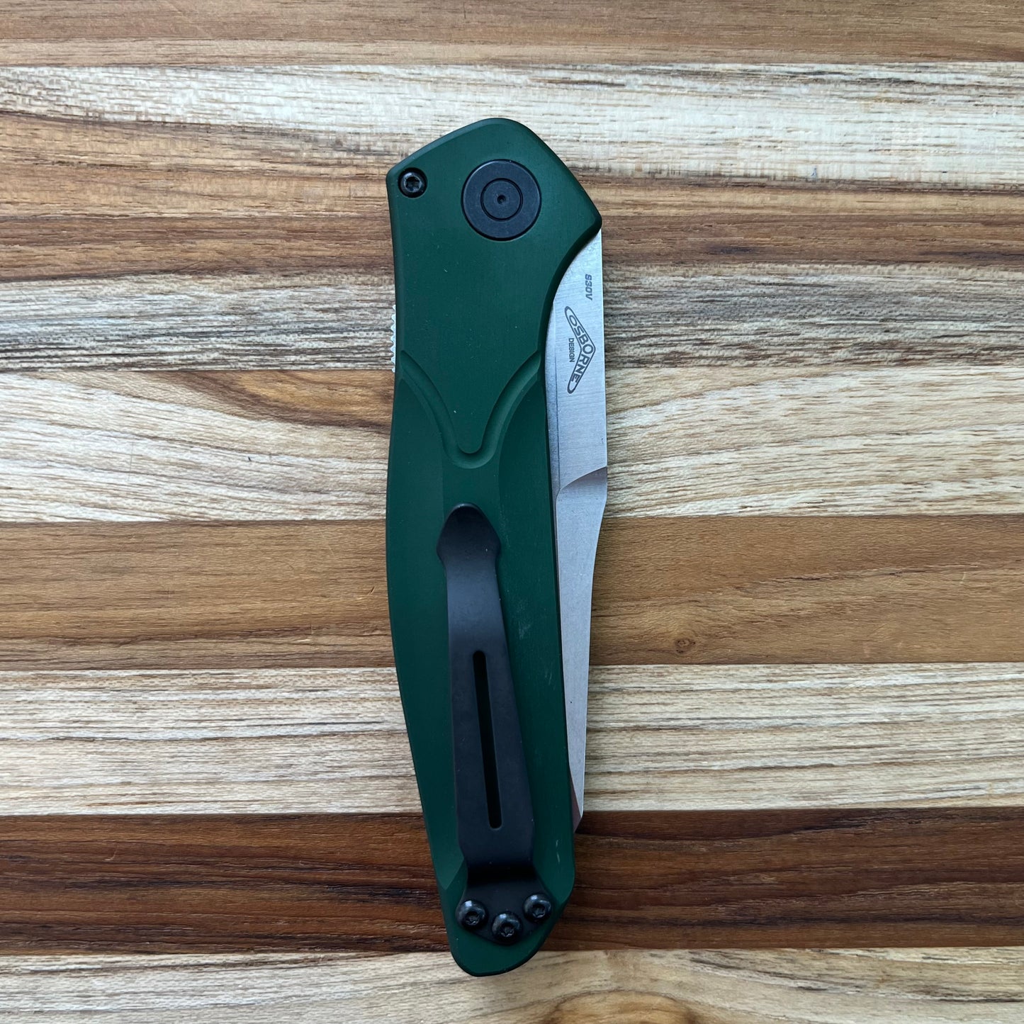 Benchmade Osborne 3.5" Auto w/ Green Aluminum Handle