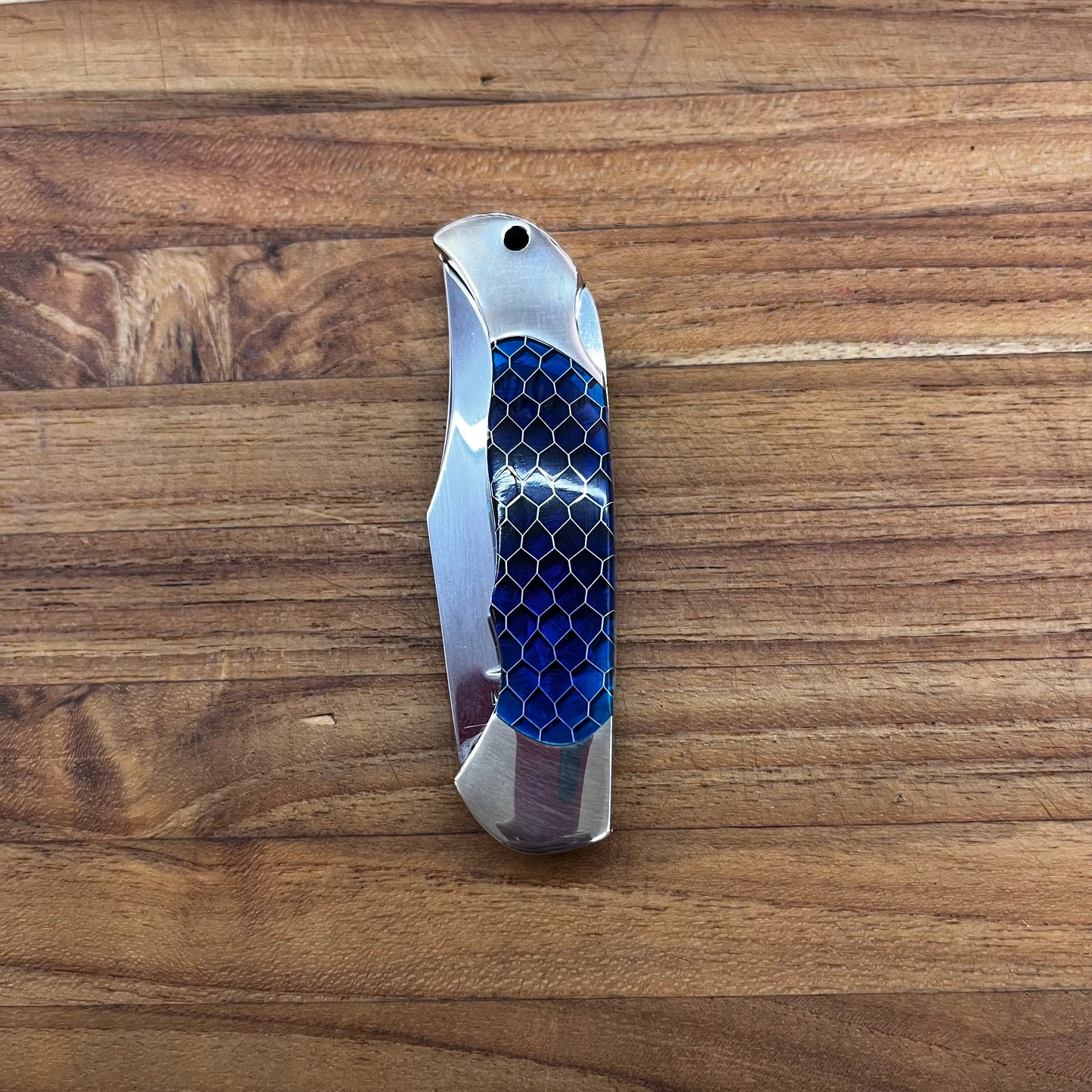 Boker Boyscout 3" Blue Honeycomb