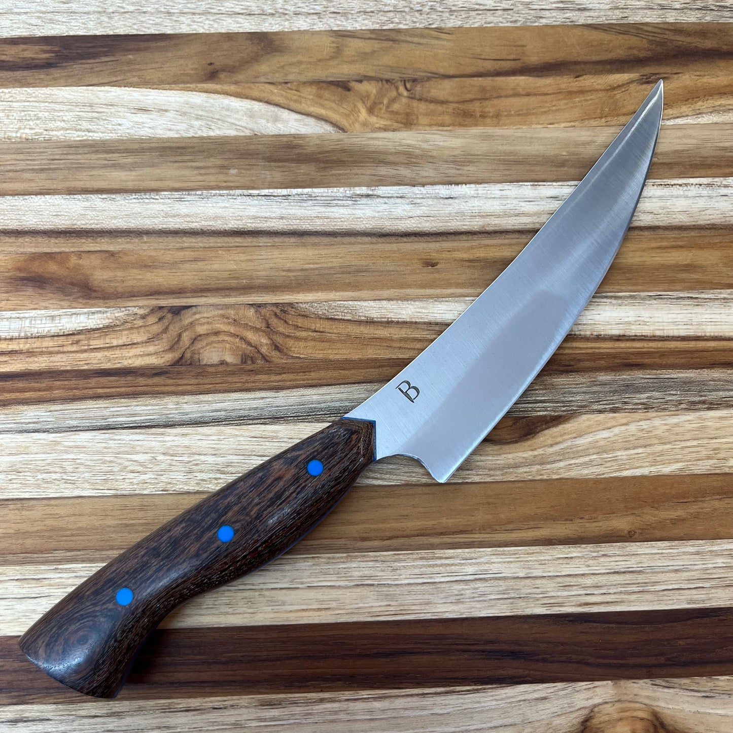 Baldwin Blades 7" Boning Knife w/ Brown Bocote Handle