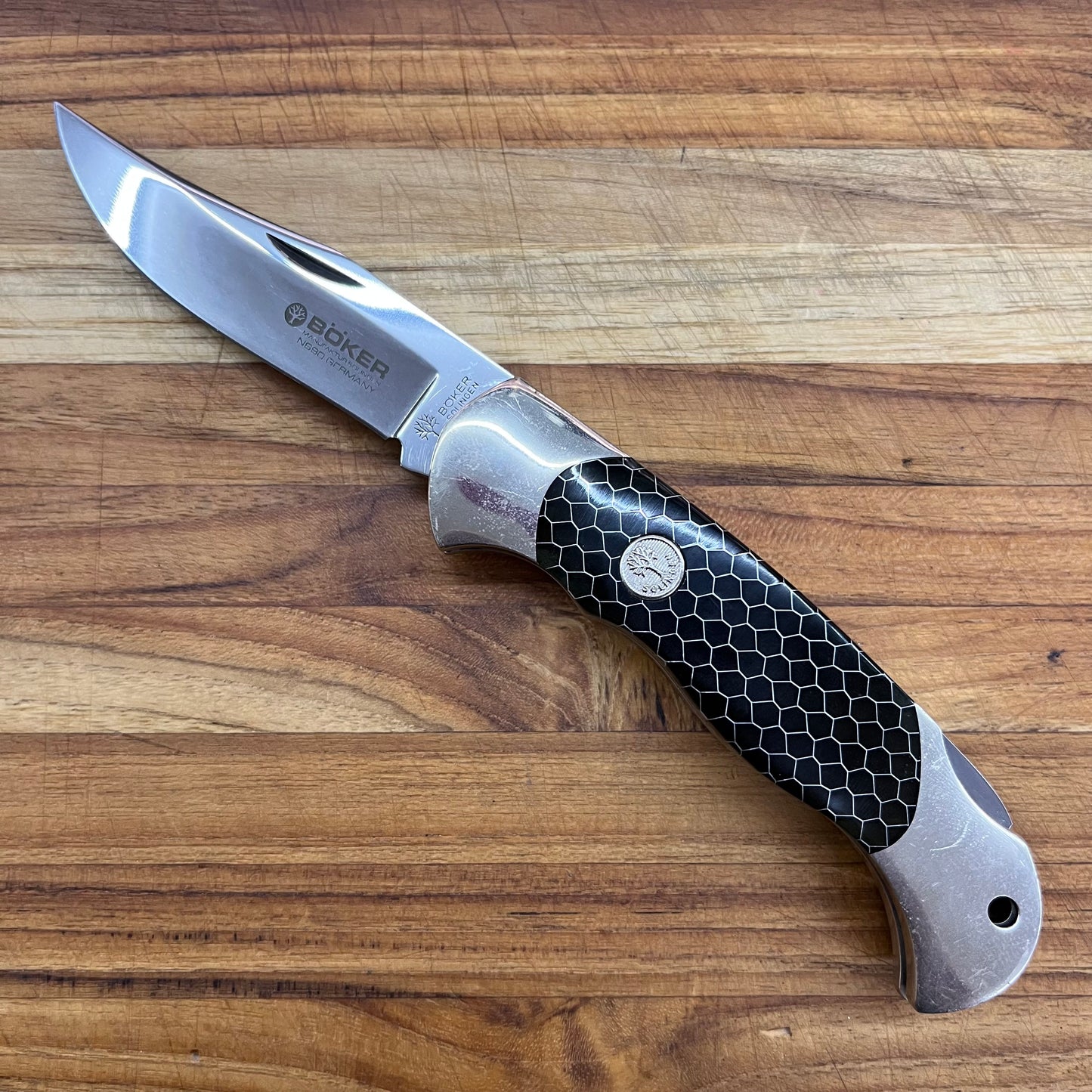 *DISCONTINUED* Boker Scout 3.25" Folding Knife Black Honeycomb