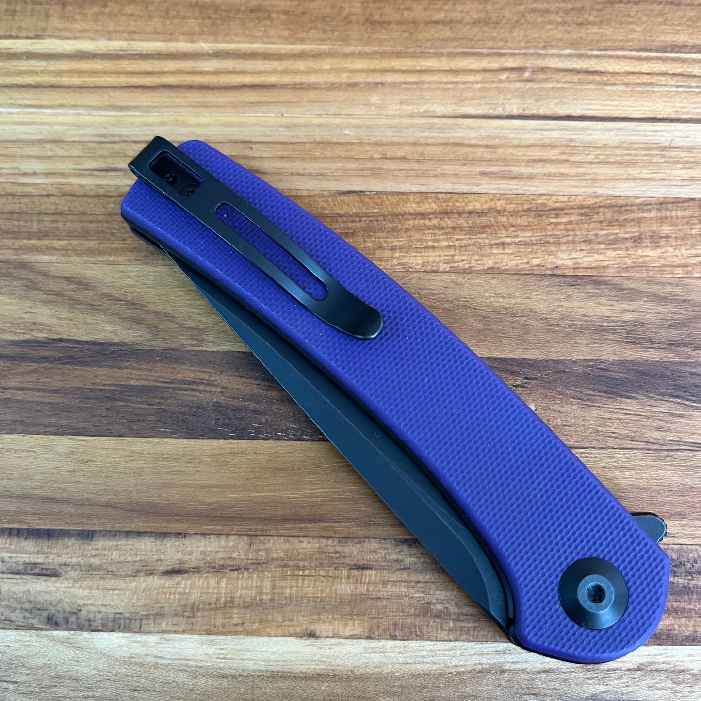Civivi Mini Asticus 3.25" Flipper Knife w/ Purple Handles