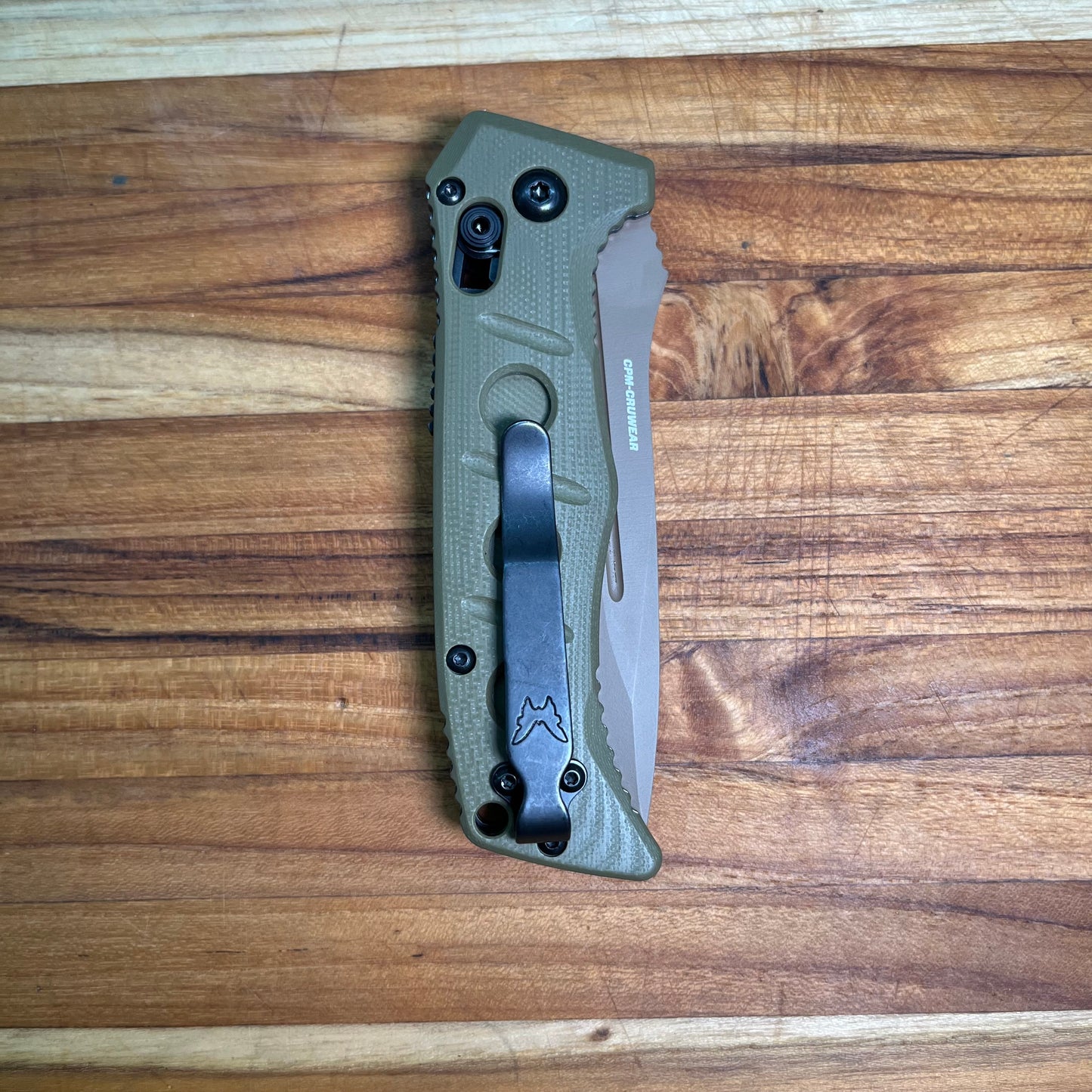Benchmade Mini Adamas 3.25" Auto w/ OD Green G10 Handle
