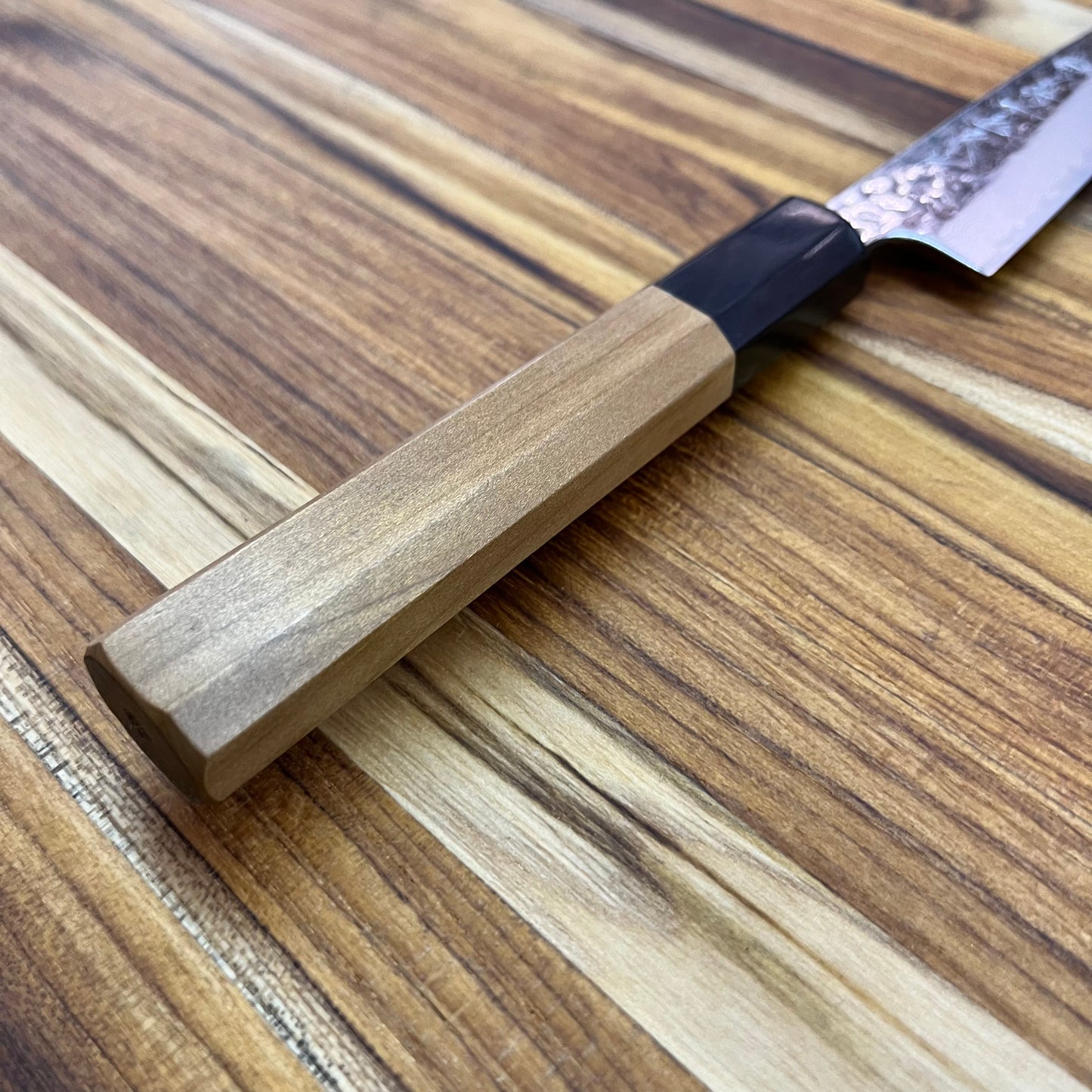 Kikuichi 67 Layer Mirror Damascus Tsuchime 135mm (5.25") Petty