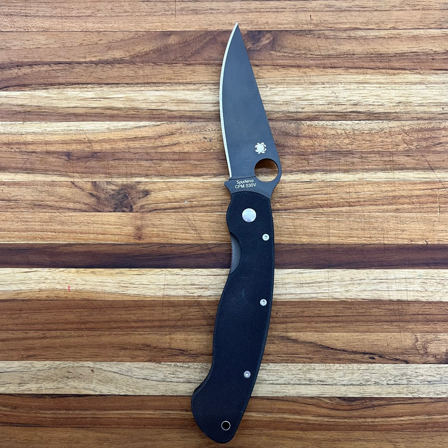 Spyderco Military Black Blade Black G10 Folder
