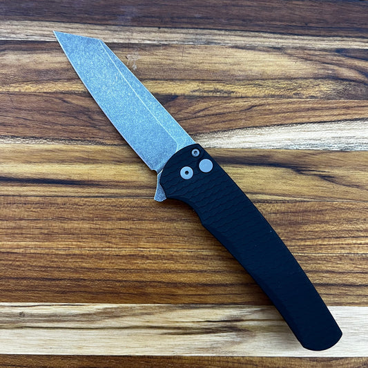 Pro-Tech Malibu 3.25" Flipping Knife w/ Black Dragon Scale Aluminum Handle