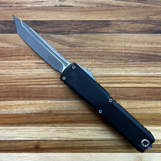Microtech Ultratech Gen III ZBT T/E 3.5" AP OTF w/ Black Aluminum Handle