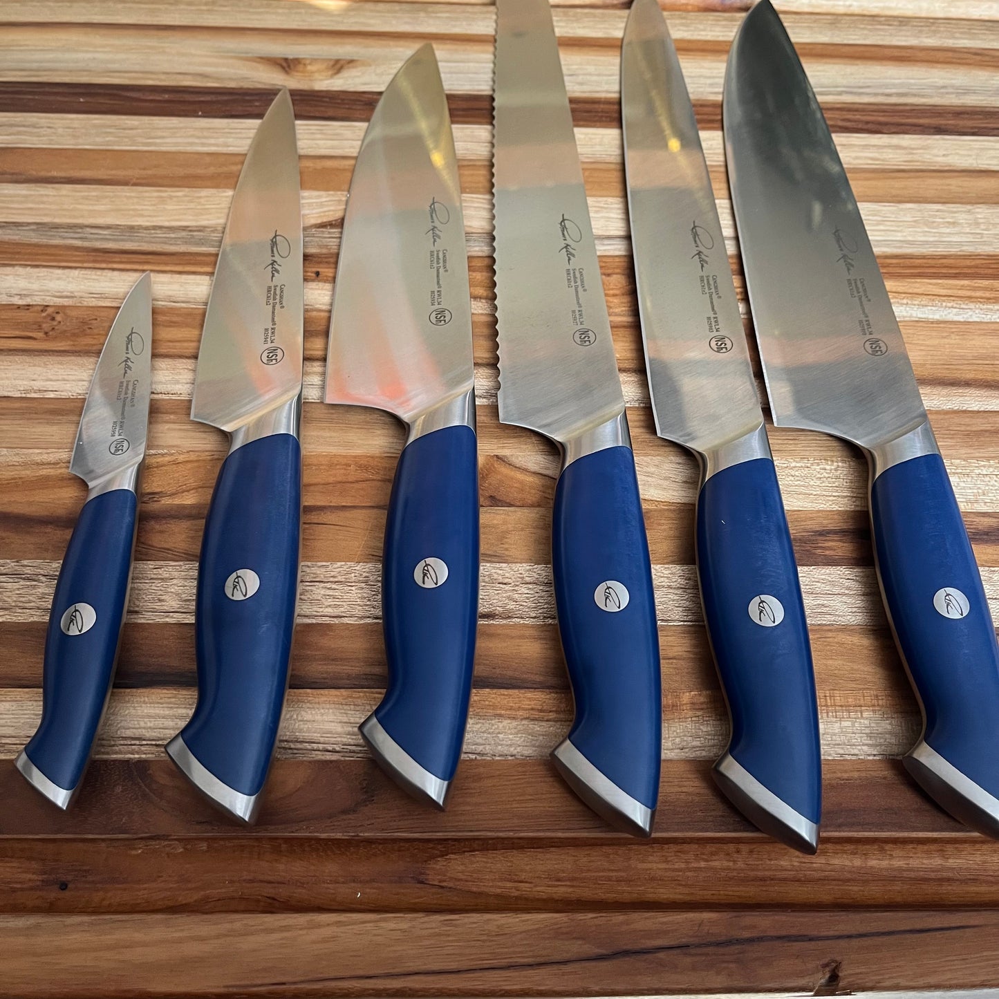 Cangshan TKSC Signature Collection 6pc Set w/ Magnetic Hinge Walnut Storage Case