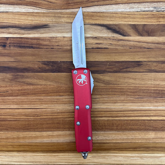 Microtech UTX-85 T/E 3" OTF w/ Red Aluminum Handle