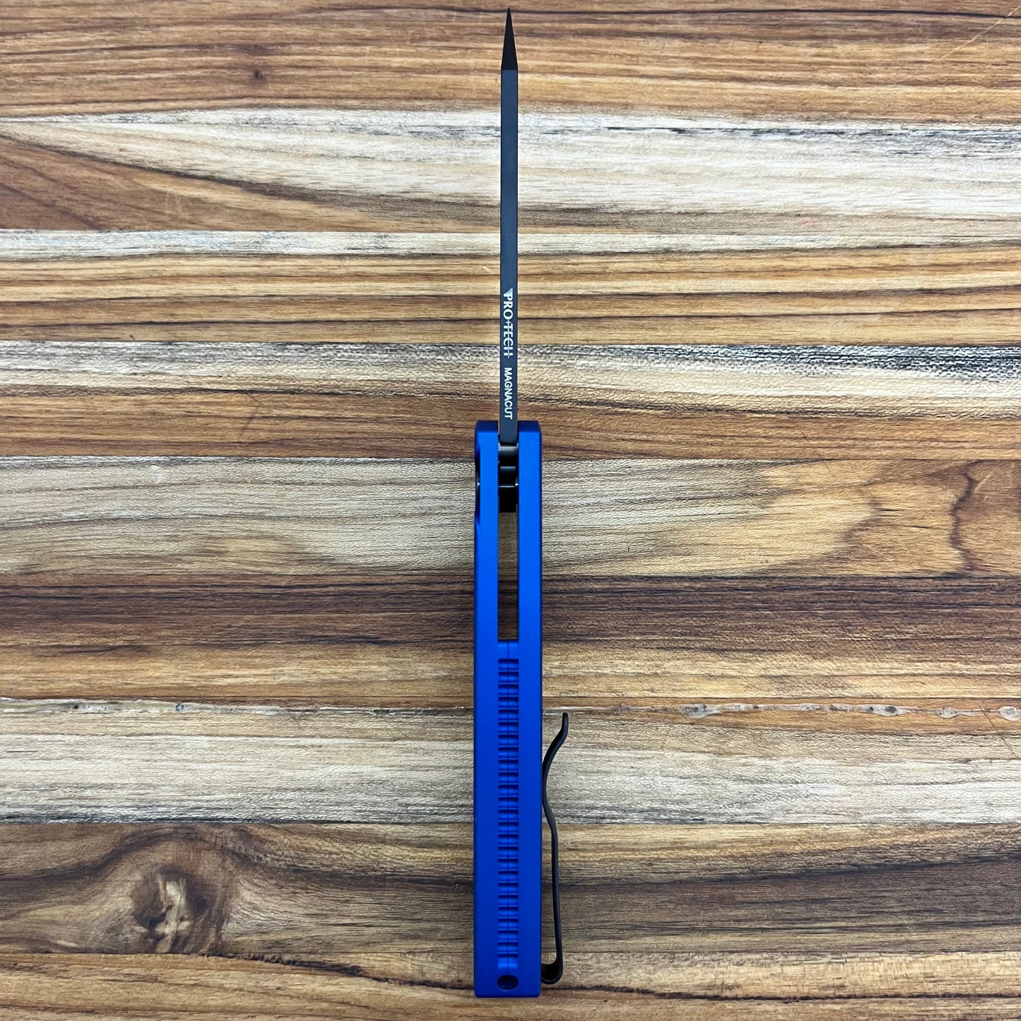 Pro-Tech Malibu 3.25" Flipping Knife w/ DLC Blade and Blue Aluminum Handle