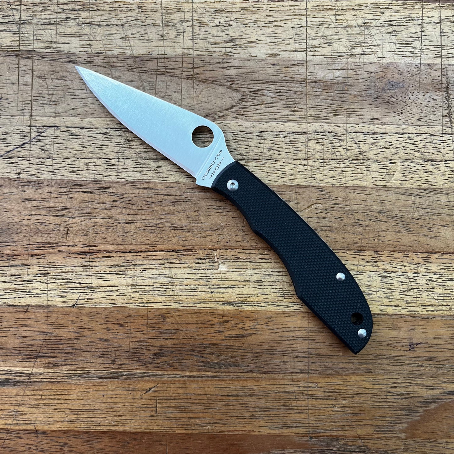 Spyderco Grasshopper 2" Folding Knife Black Handle