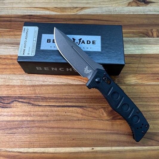 Benchmade Mini Adamas 3.25" Auto w/ Black G10 Handle