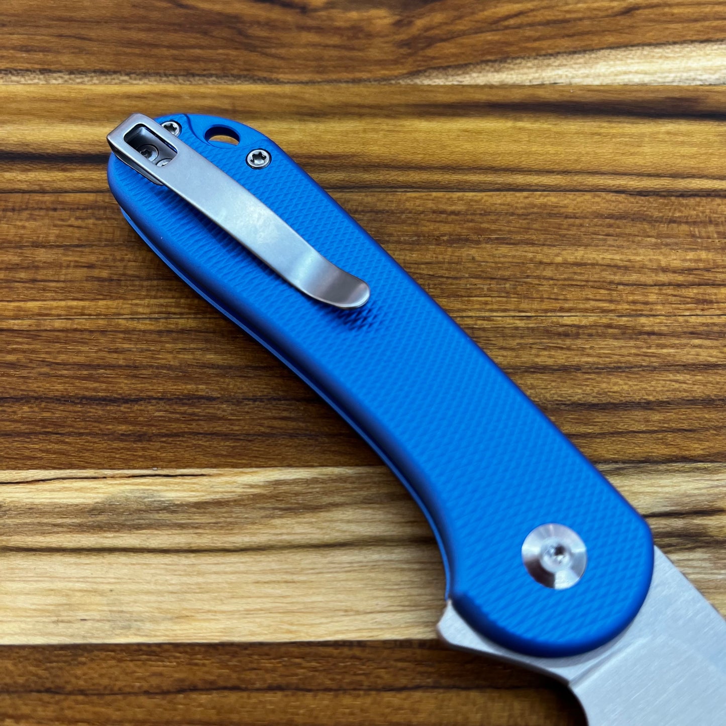 Civivi Button Lock Elementum II 3" Flipper w/ Blue Handle