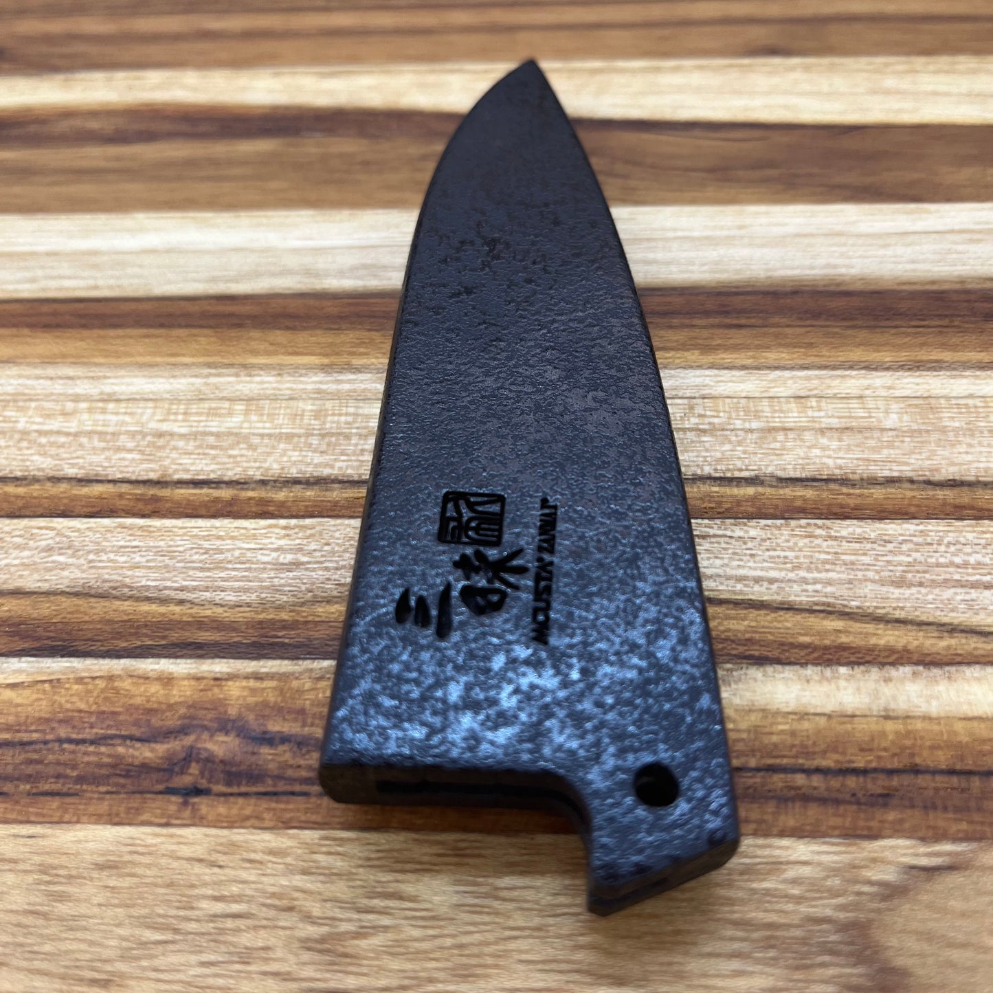 Mcusta Zanmai Black Lacquer 90mm (3.5") Petty Saya w/ Pin