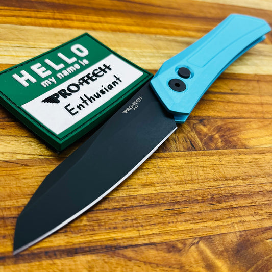 Pro-Tech Oligarch 3.25" Auto w/ T.Blue Aluminum Handle