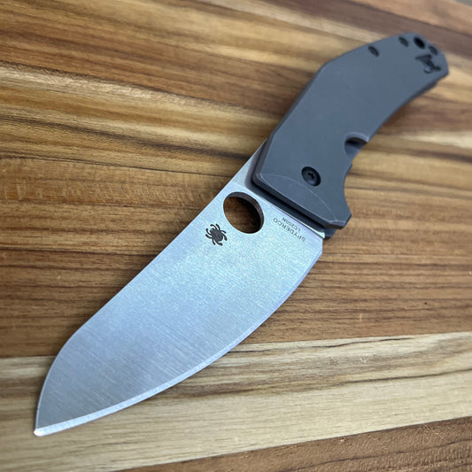 Spyderco SpydieChef Grey Titanium Folder