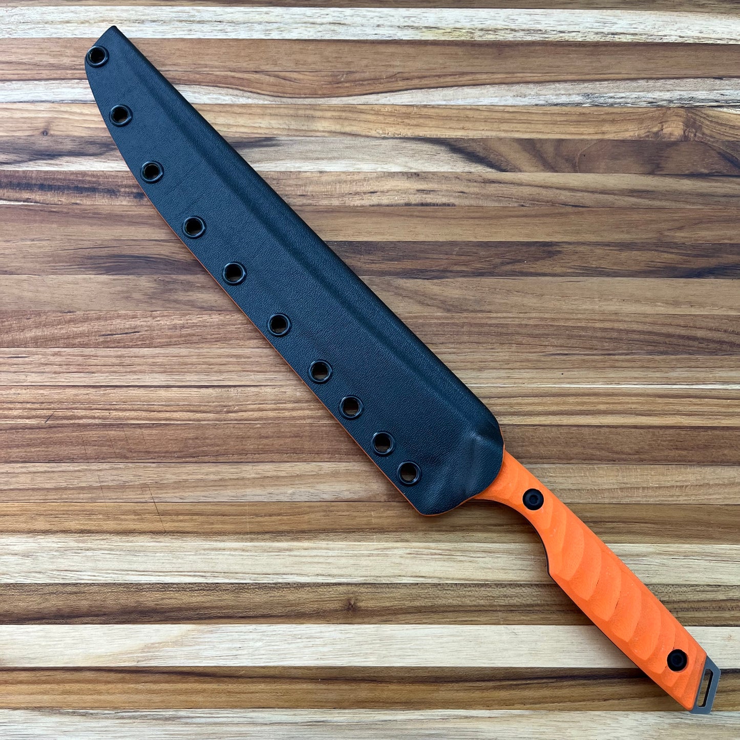 Toor Outdoor Avalon 9" Fillet Knife w/ Blaze Orange G10 Handle & Kydex Sheath