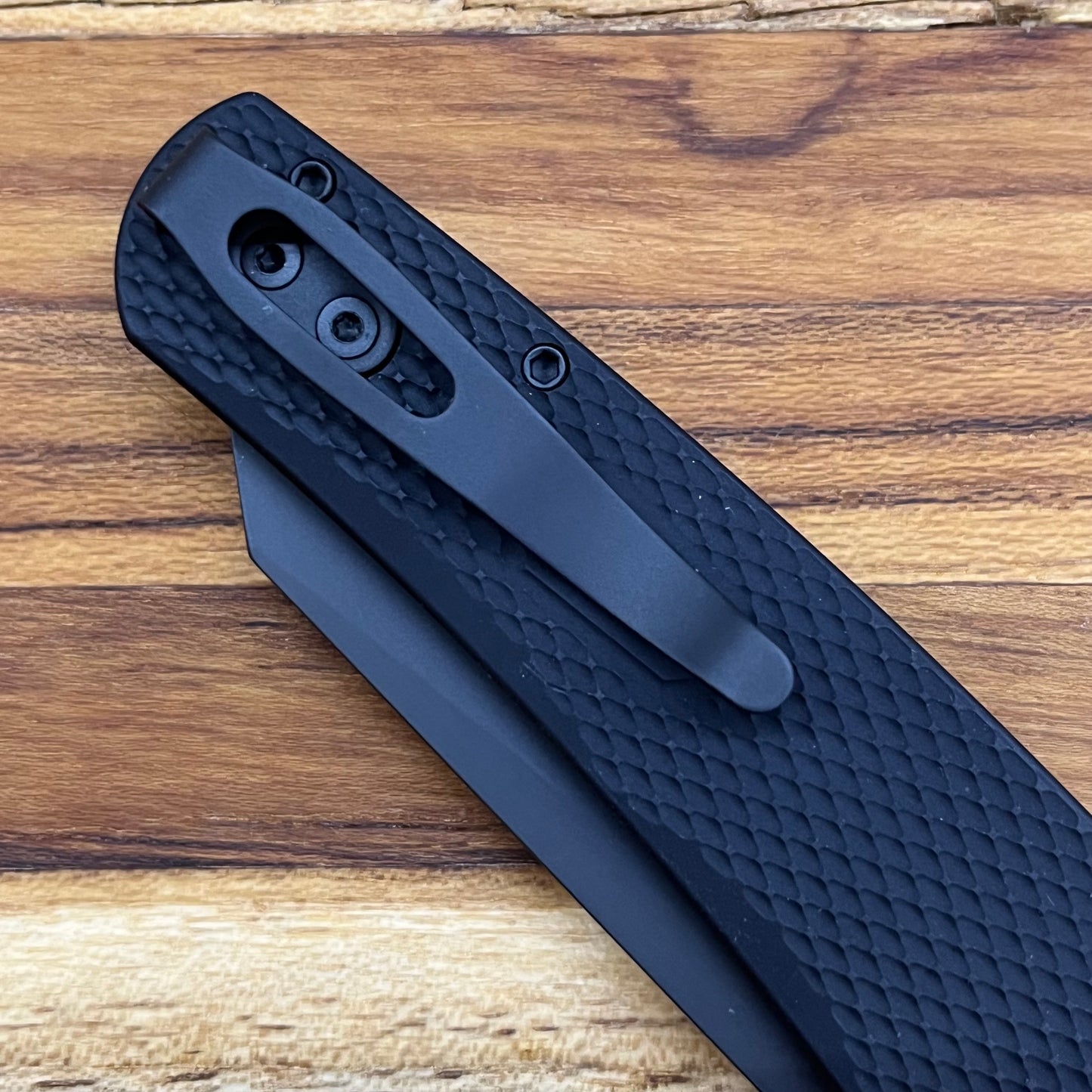 Pro-Tech Malibu 3.25" All Black Flipping Knife w/ Textured Aluminum Handle