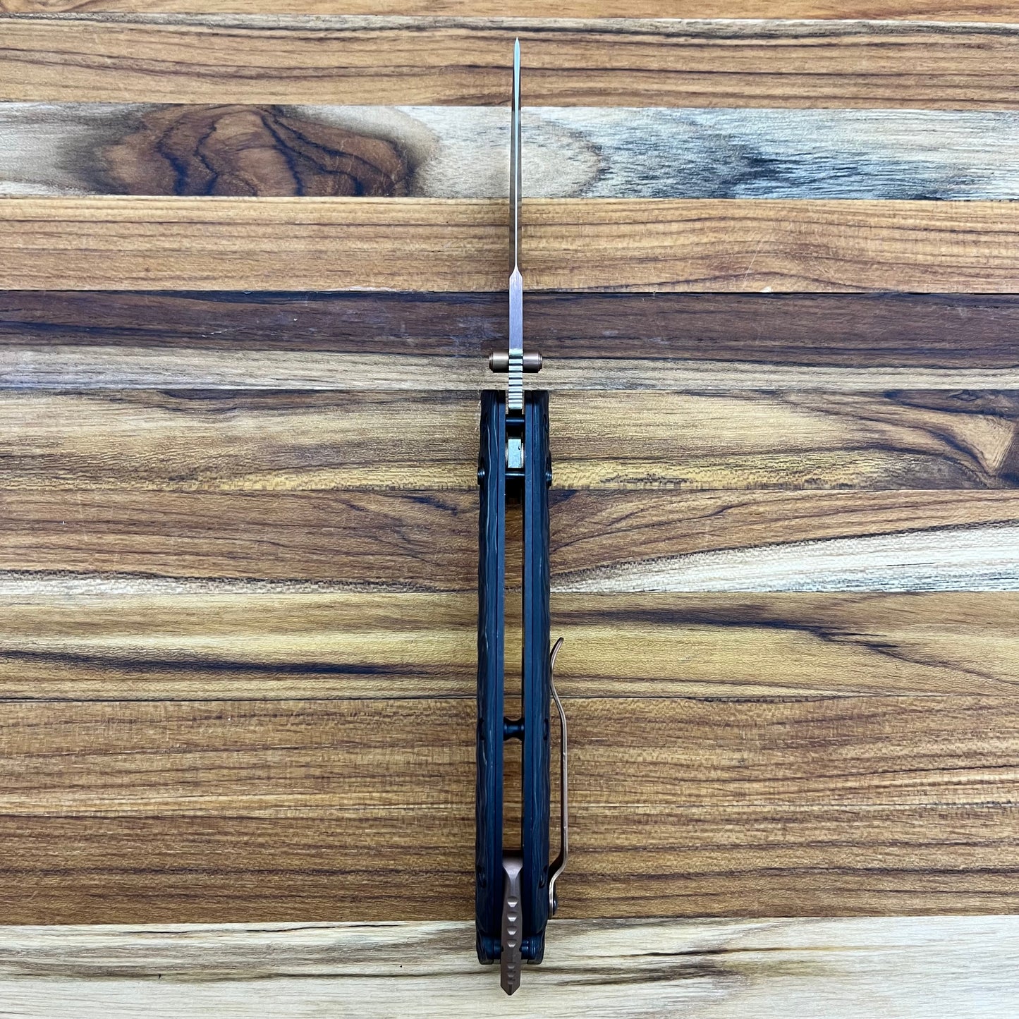 Benchmade Mini Bedlam 3.5” Folding Knife Marbled Carbon Fiber