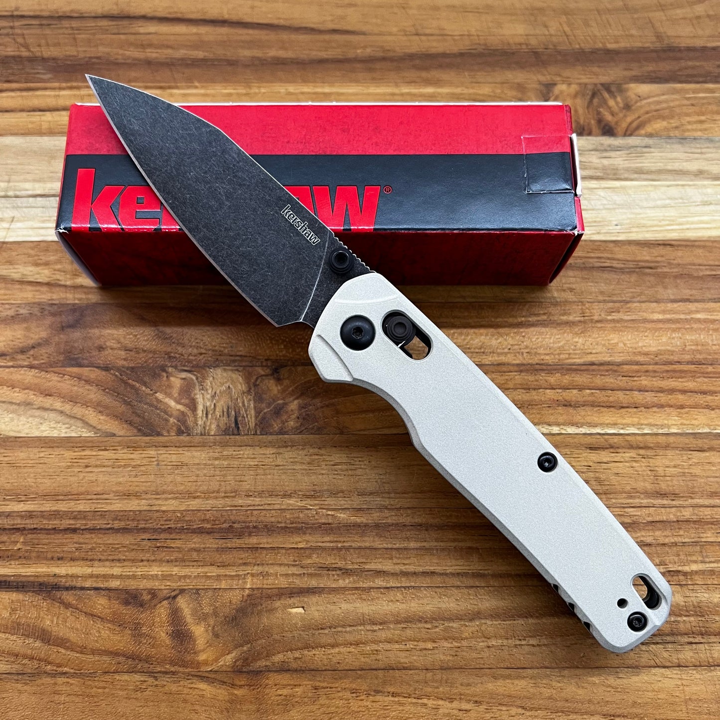 Kershaw Bel Air 3" Folding Knife w/ Bright Nickel Aluminum Handle