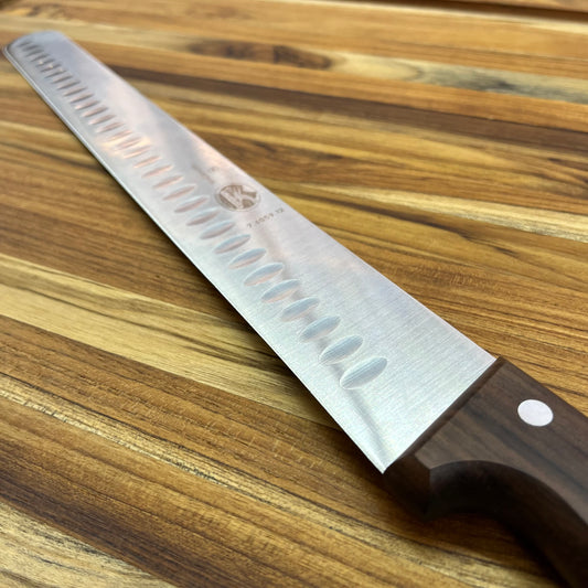 Victorinox Rosewood 14" Extra-Tall Roast Beef Slicing Knife w/ Hollow-Ground