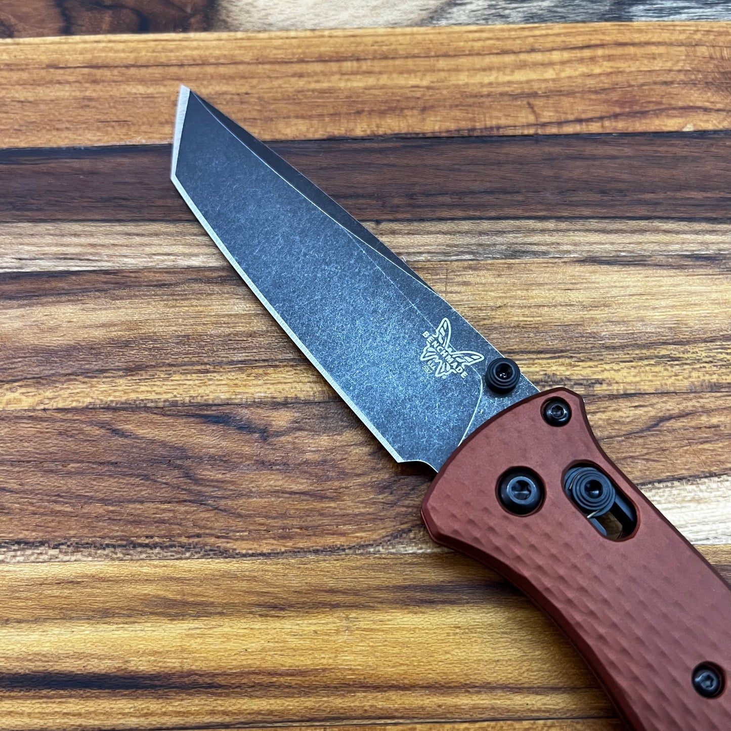 Benchmade Bailout 3.5" Folding Knife w/ Burnt Copper Textured Aluminum Handle