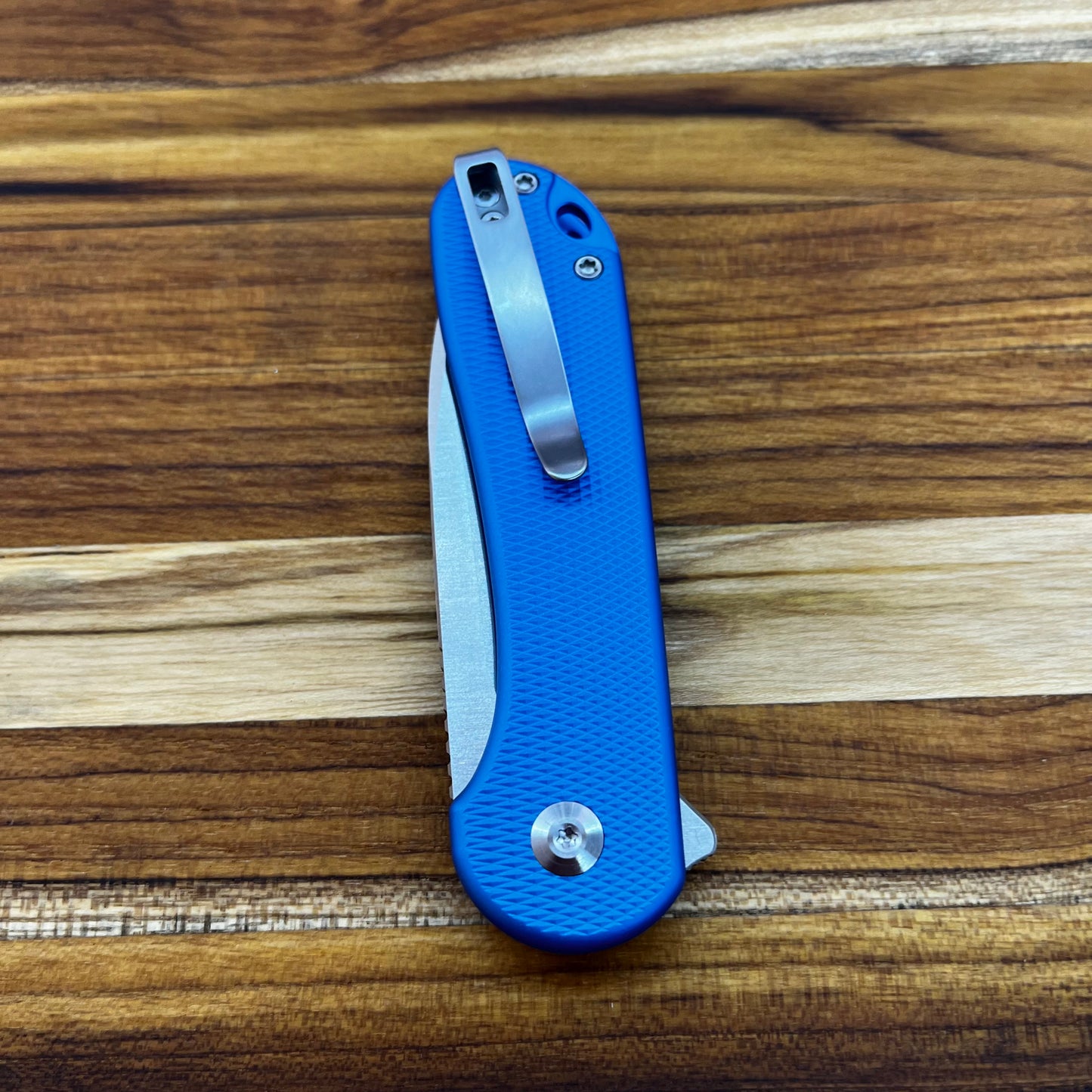 Civivi Button Lock Elementum II 3" Flipper w/ Blue Handle