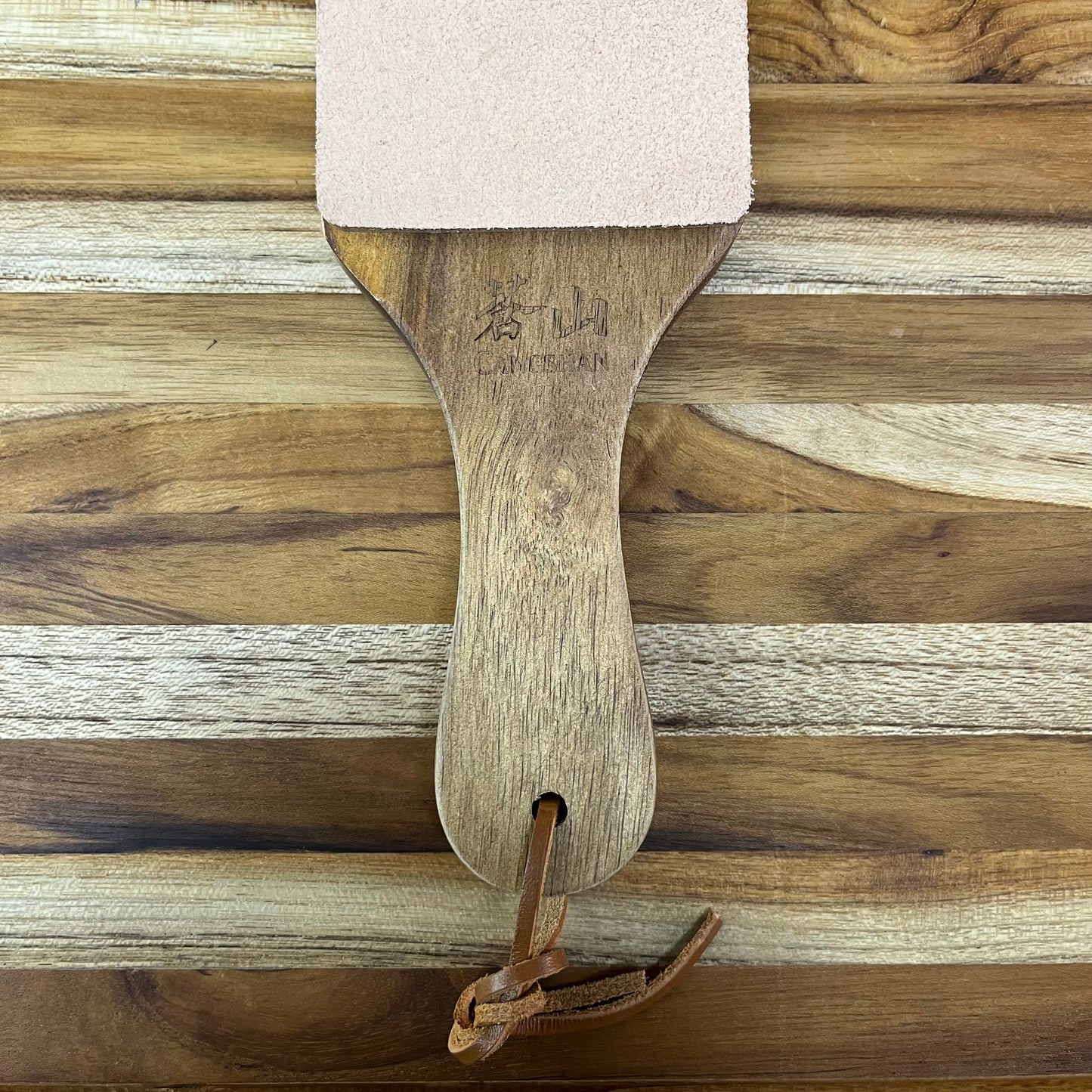 Cangshan Two-Sided Leather Paddle Strop