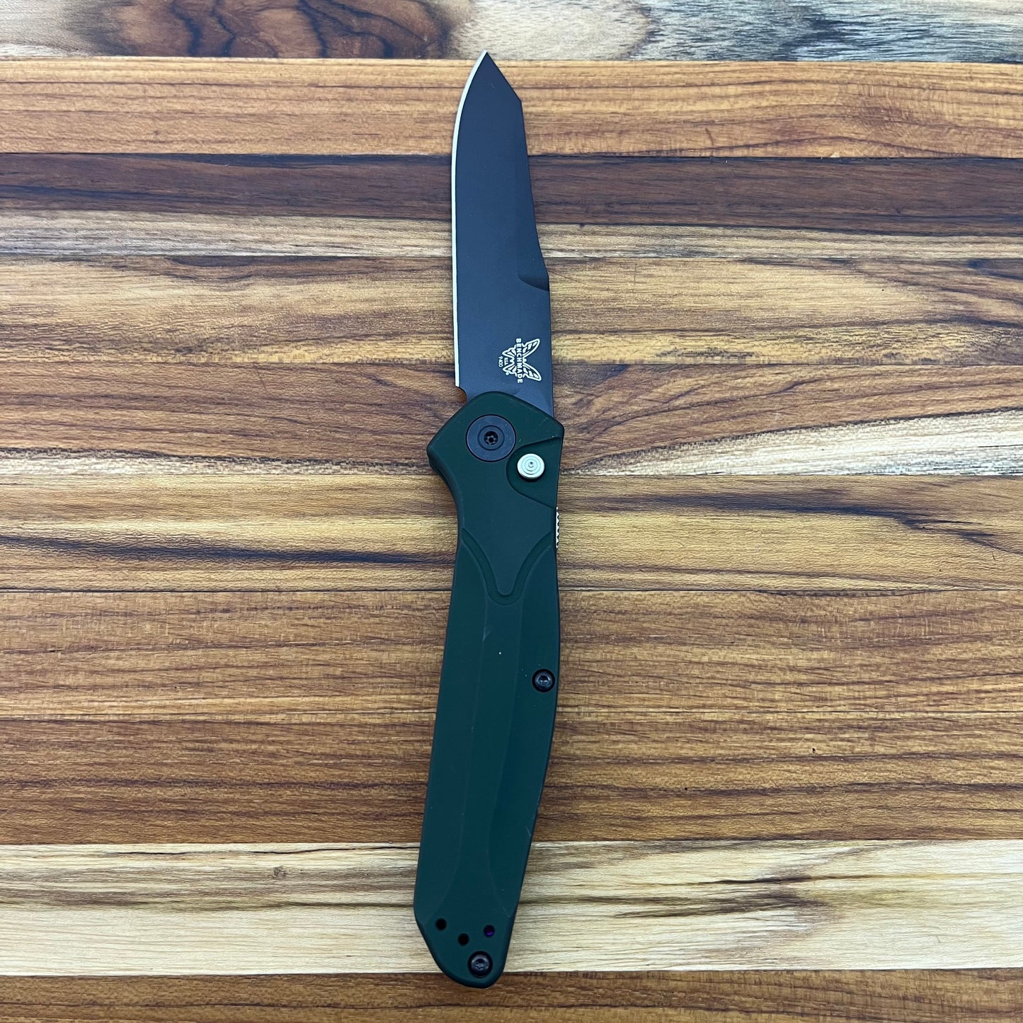 Benchmade Osborne 3.5" Auto w/ Green Aluminum Handle