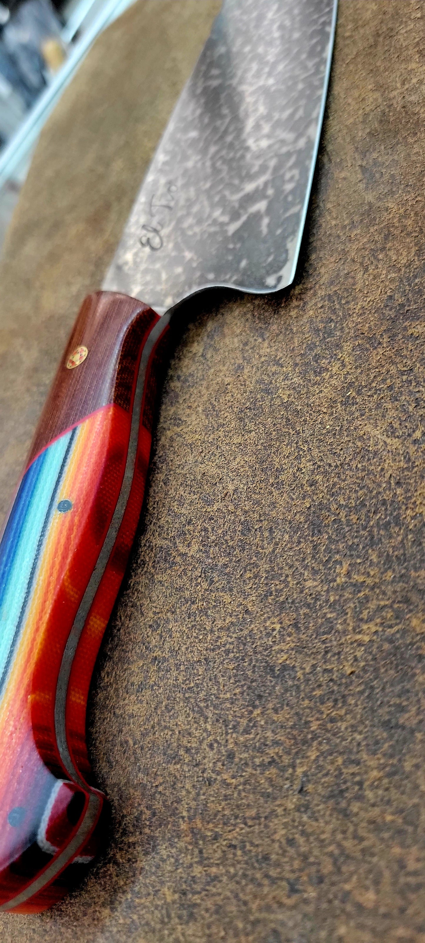 Labrado forge custom 8.5" El Tio Chef Knife by Labrado Forge