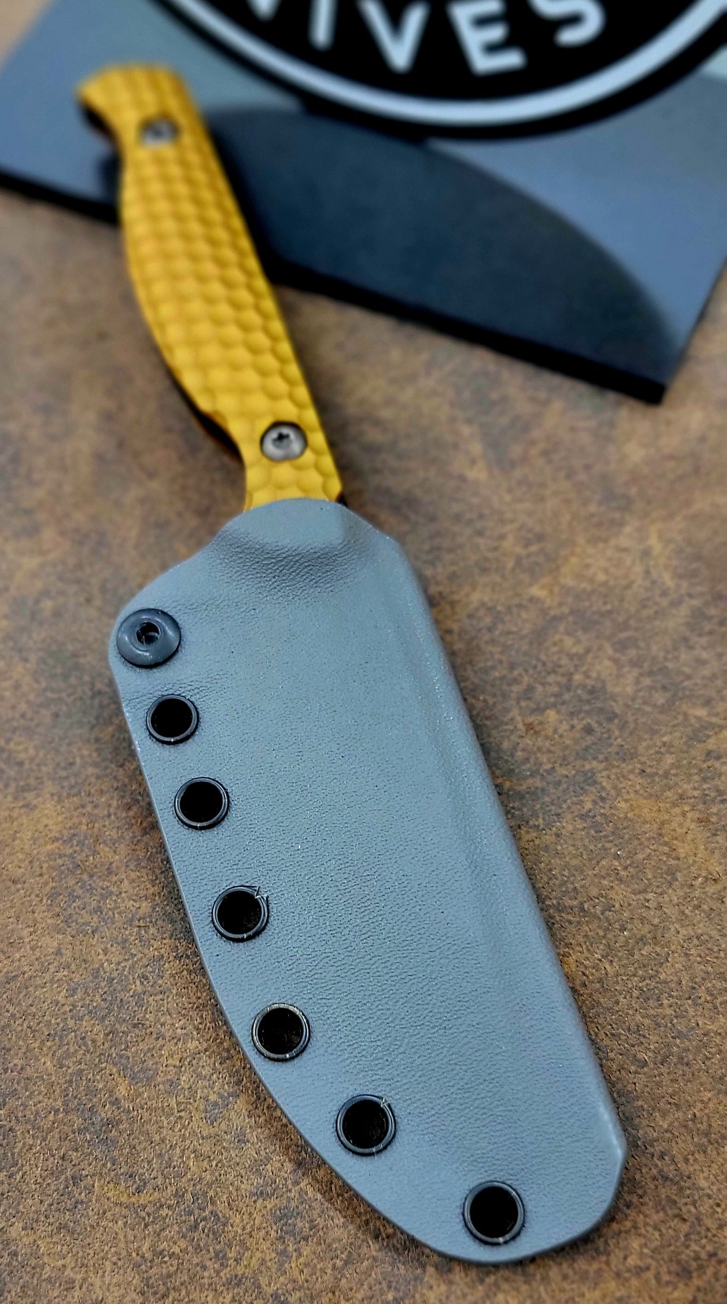 Toor Knives Mutiny Bounty Gold Fixed Blade