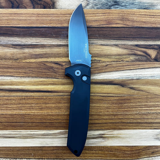 Pro-Tech Les George Rockeye 3.5" Auto w/ Black Aluminum Handle