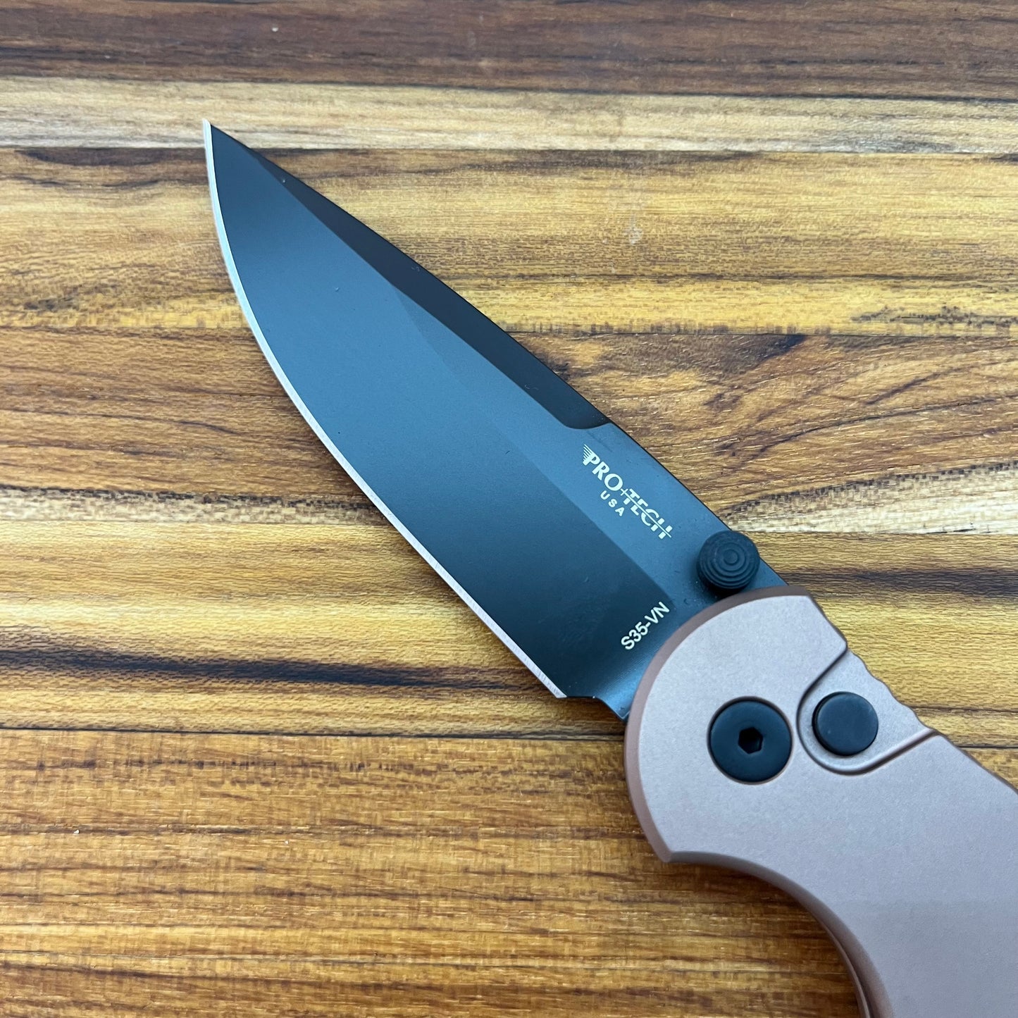 Pro-Tech TR-3 Integrity 3.5" Folding Knife w/ Solid FDE Aluminum Handle
