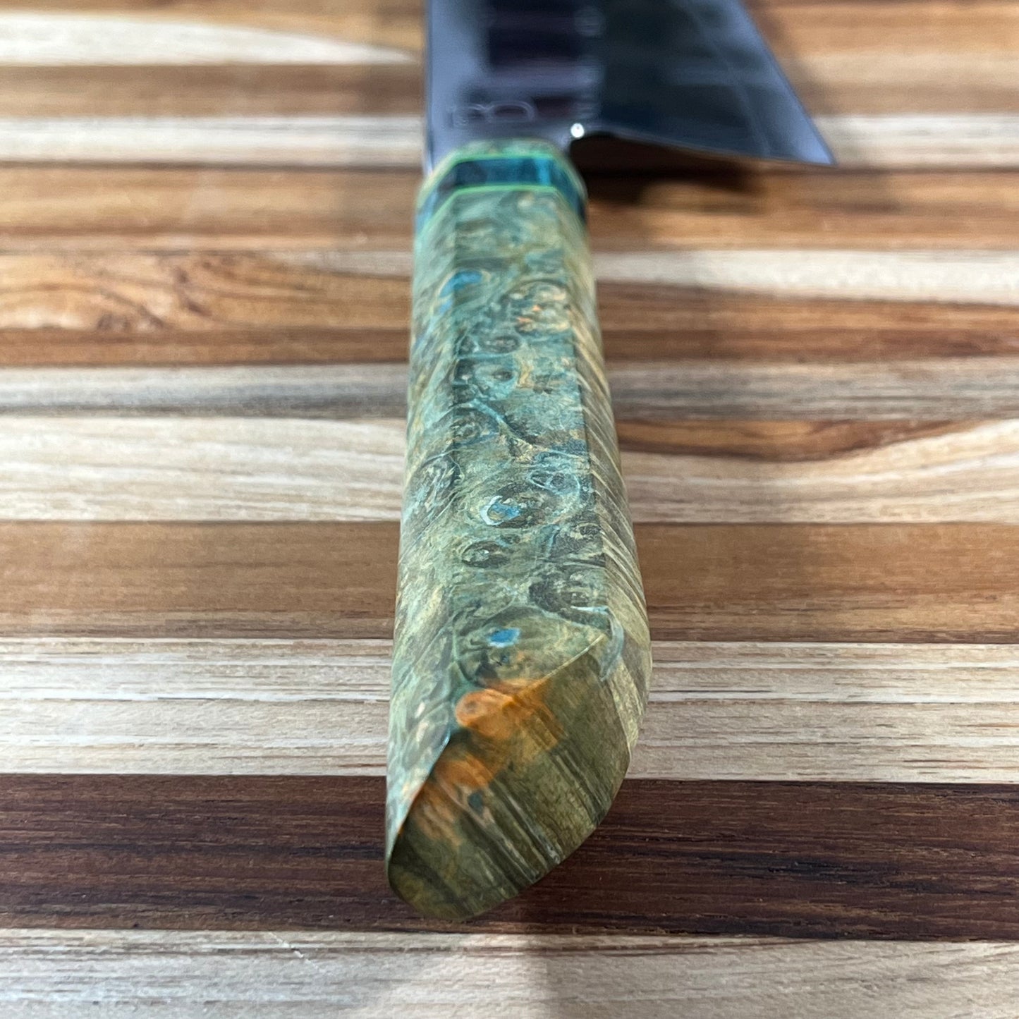 Baldwin Blades 225mm (9") Gyuto w/ Green Black Ash Handle