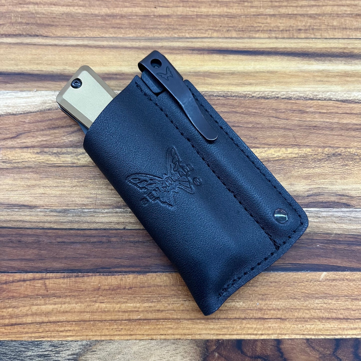 Benchmade Successor Folding Knife w/ Ash Grey & Burnt Brass Aluminum Handle