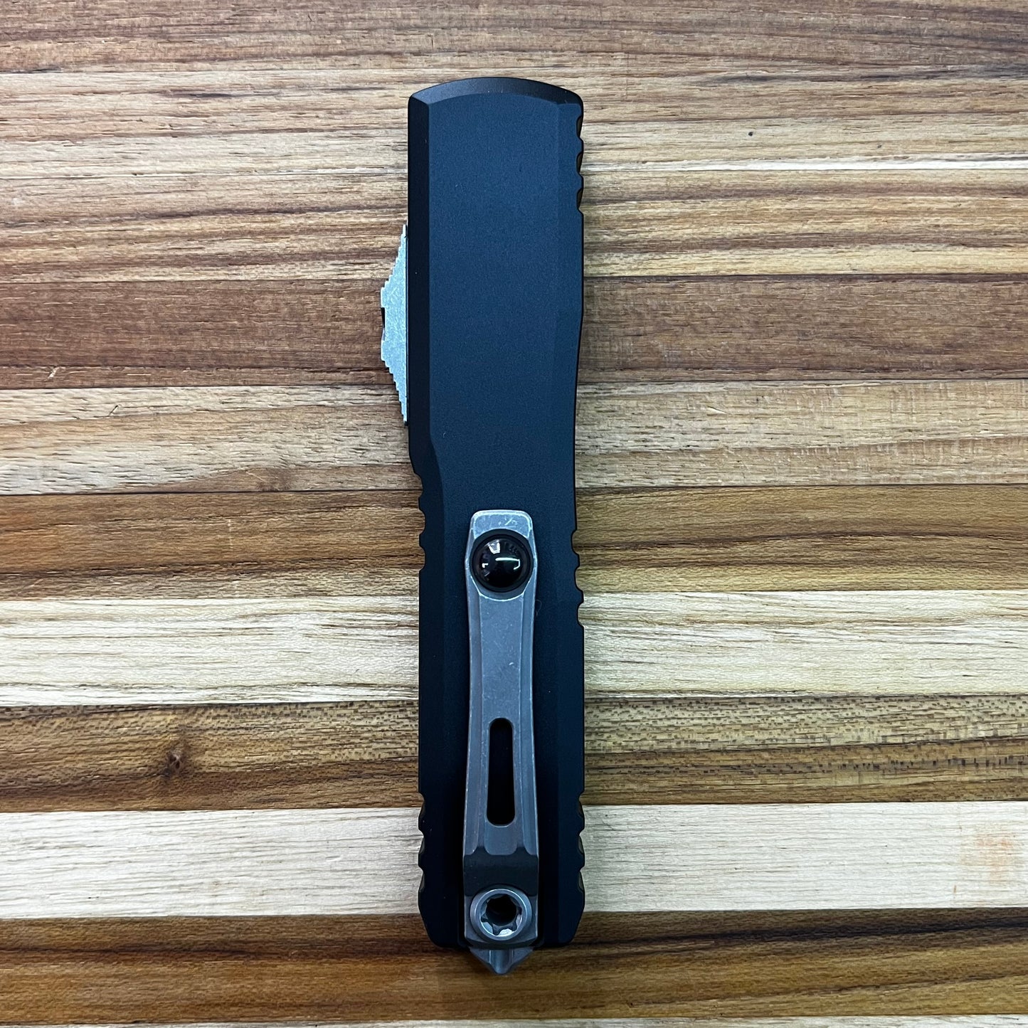 Microtech Ultratech Gen III ZBT T/E 3.5" AP OTF w/ Black Aluminum Handle