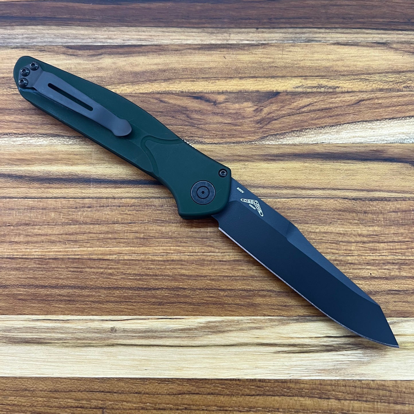 Benchmade Osborne 3.5" Auto w/ Green Aluminum Handle