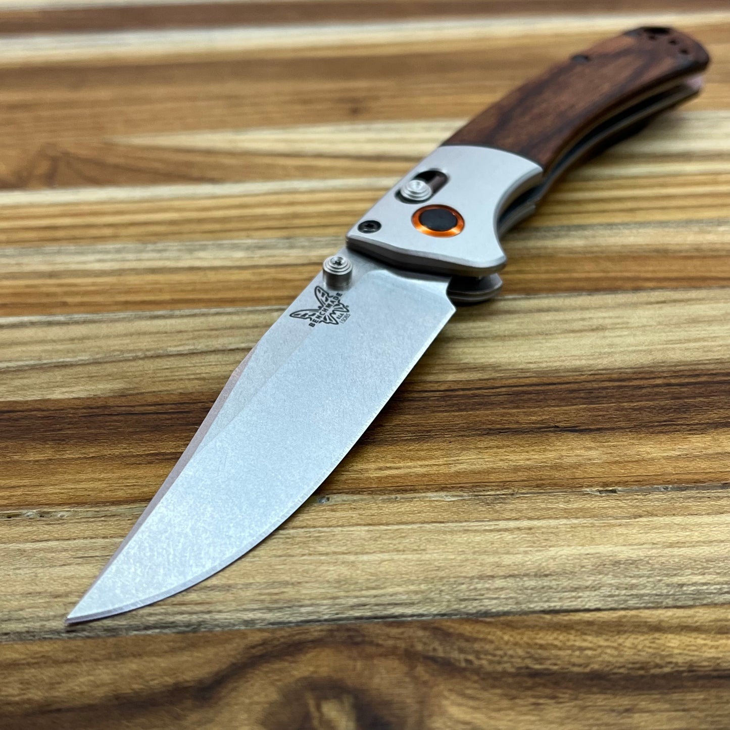 Benchmade Mini Crooked River 3.5" Folding Knife w/ Dymondwood Handle