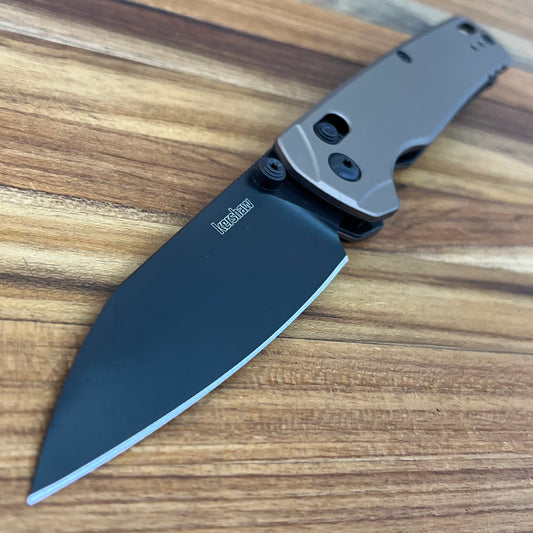 Kershaw Bel Air XL 3.25" Folding Knife w/ Flat Dark Earth Aluminum Handle