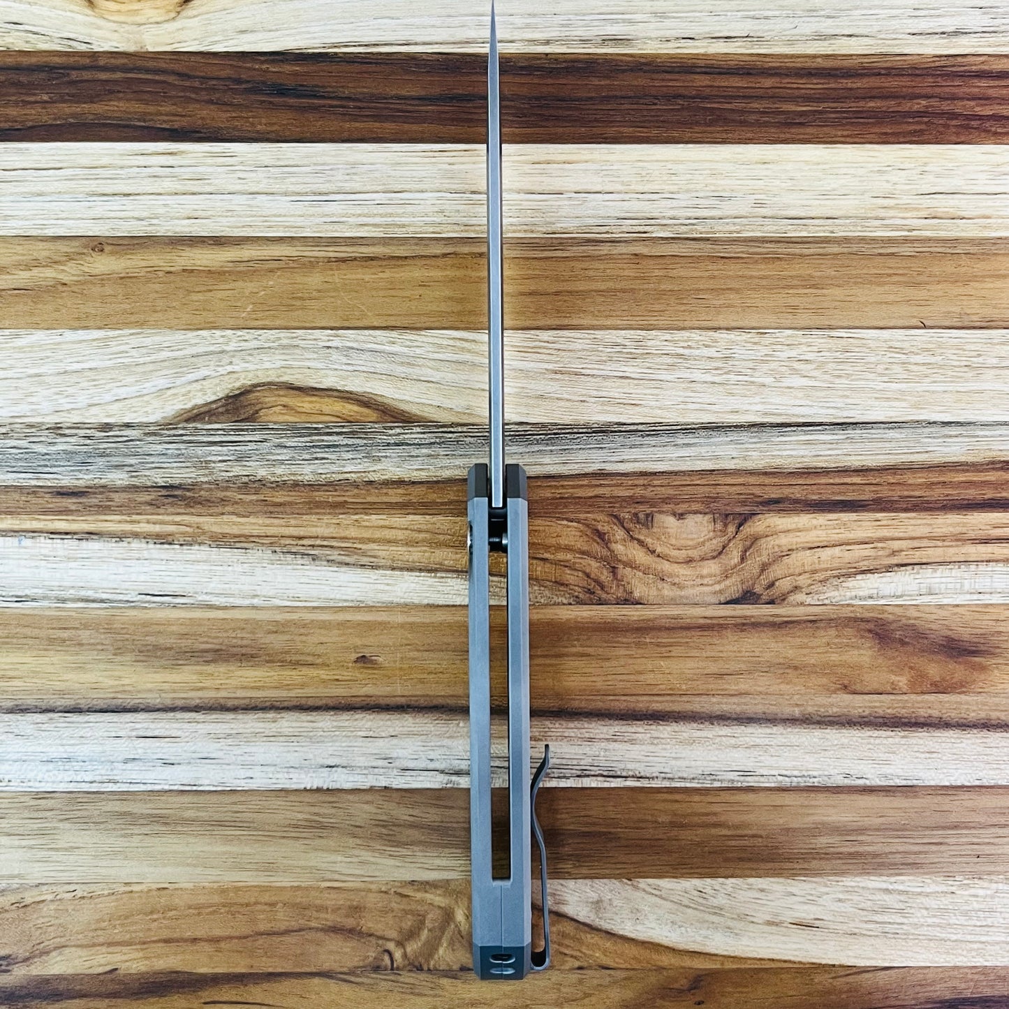 Pro-Tech 2024 Custom Mordax 3.5" Flipping Knife w/ Stainless Gridlock Textured Handle