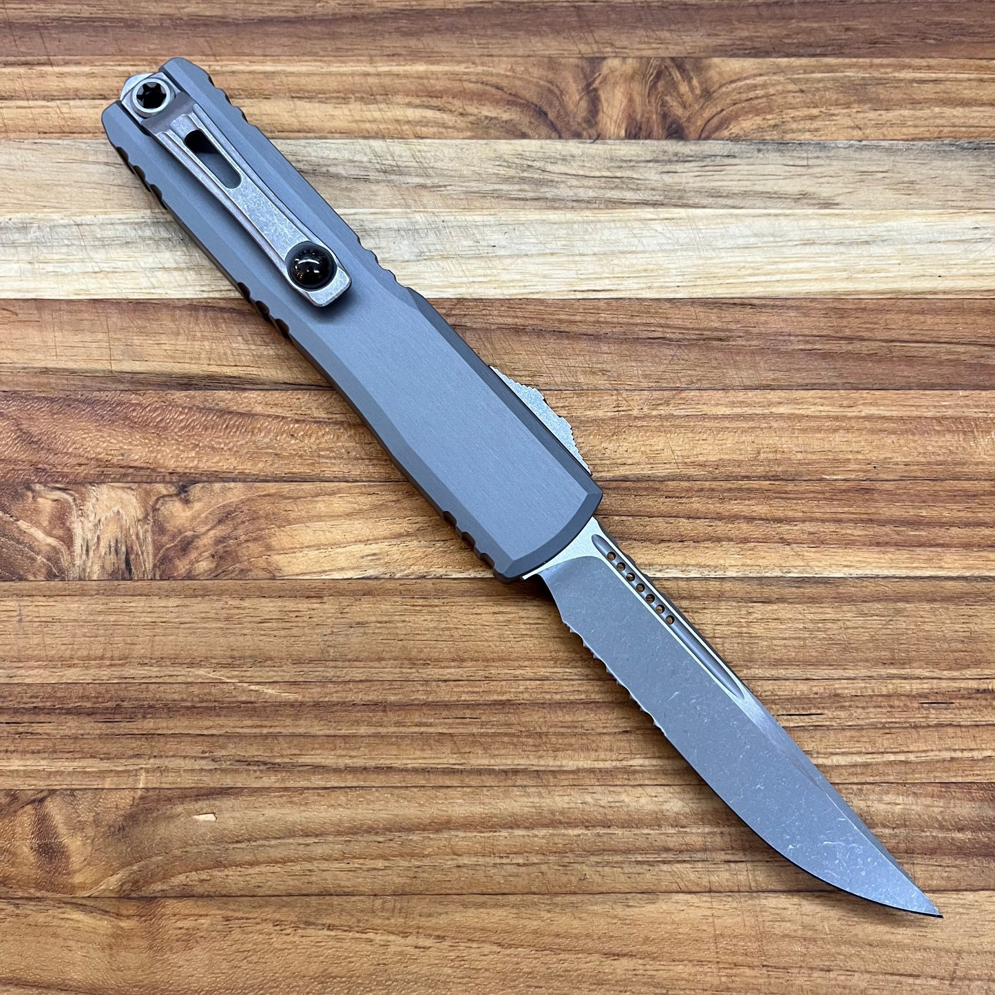 Microtech Ultratech Gen III ZBP S/E 3.5" OTF w/ Natural Clear Handle
