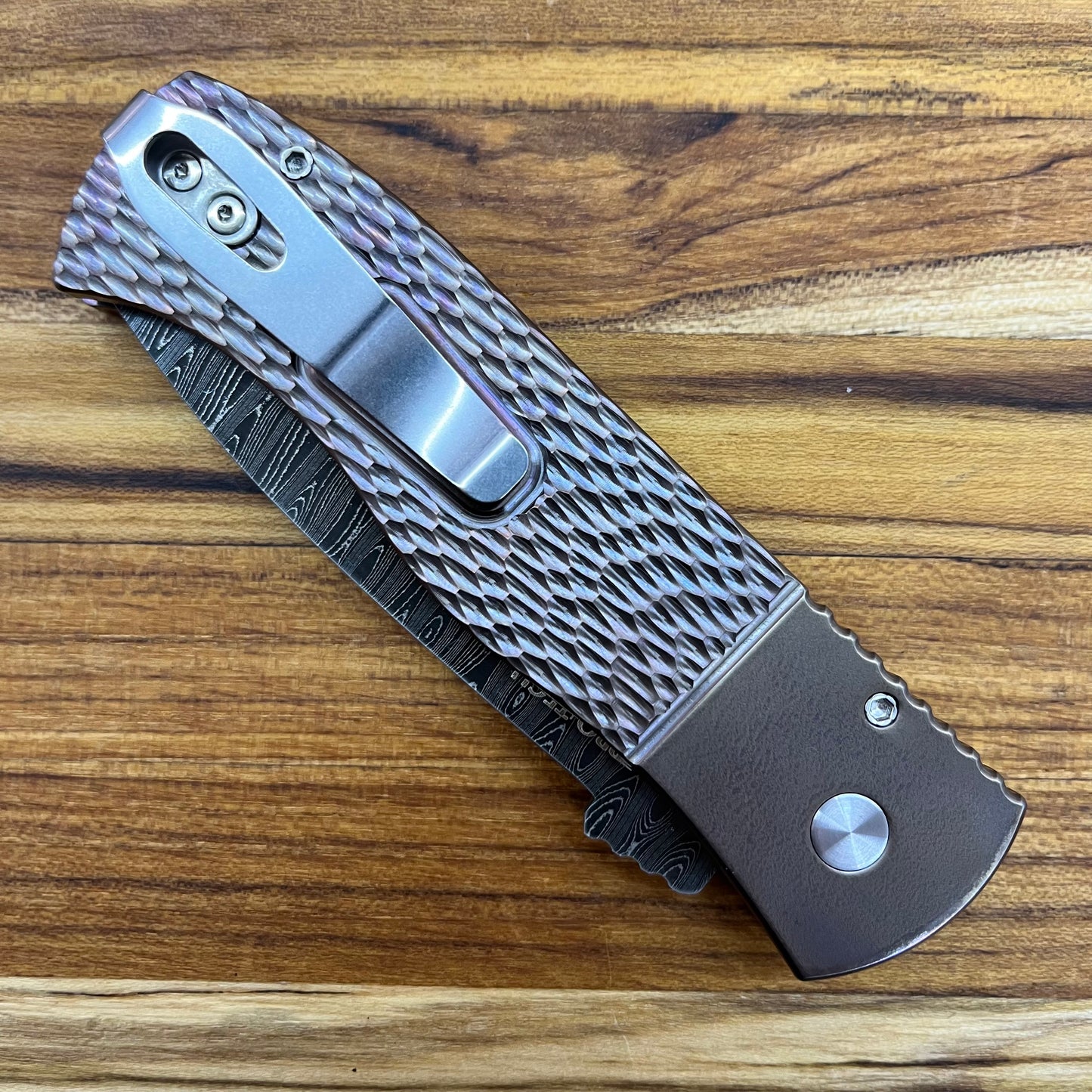 Pro-Tech 2025 Emerson CQC7 Custom 002 3.25" Auto w/ Burnt Bronze Titanium Handle