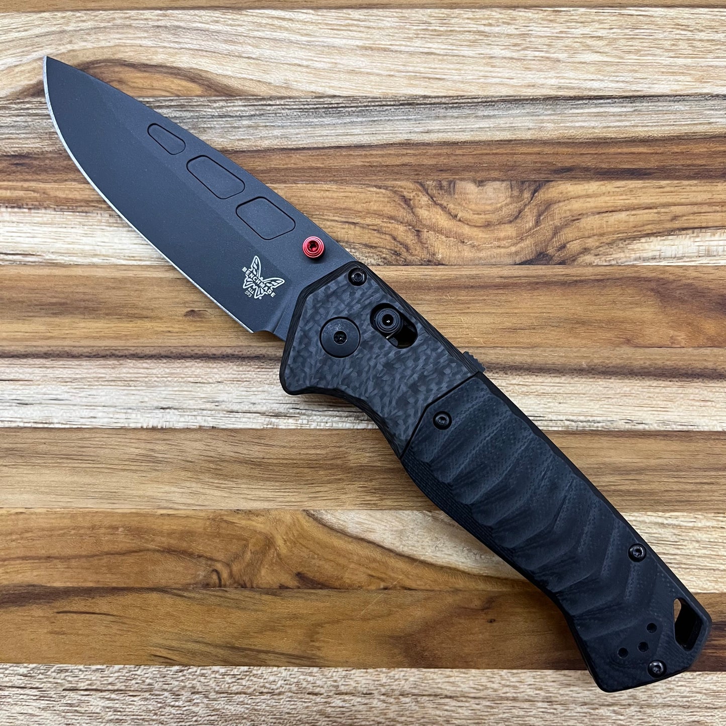 Benchmade PSK 3.5" Folding Knife w/ Carbon Fiber & Black G10 Handle