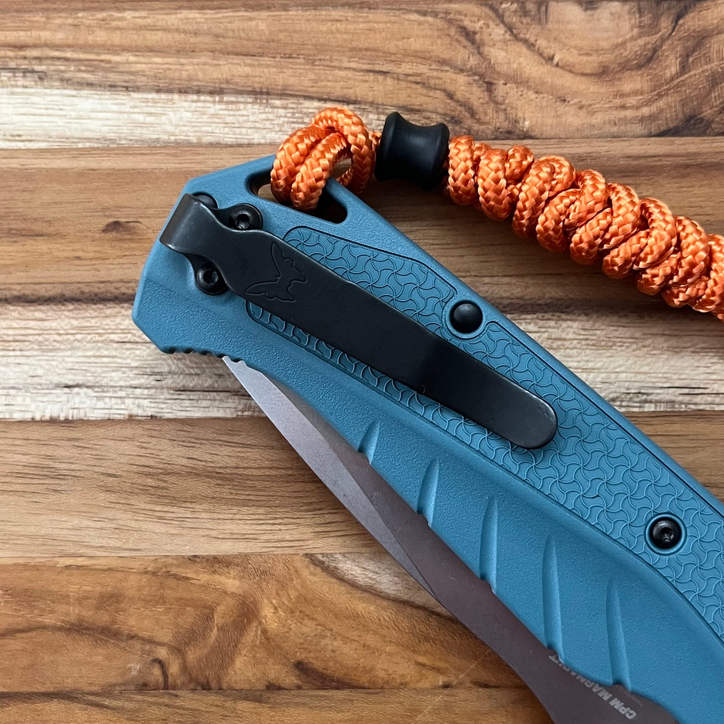 Benchmade Adira 3.6" Folding Knife w/ Depth Blue Grivory