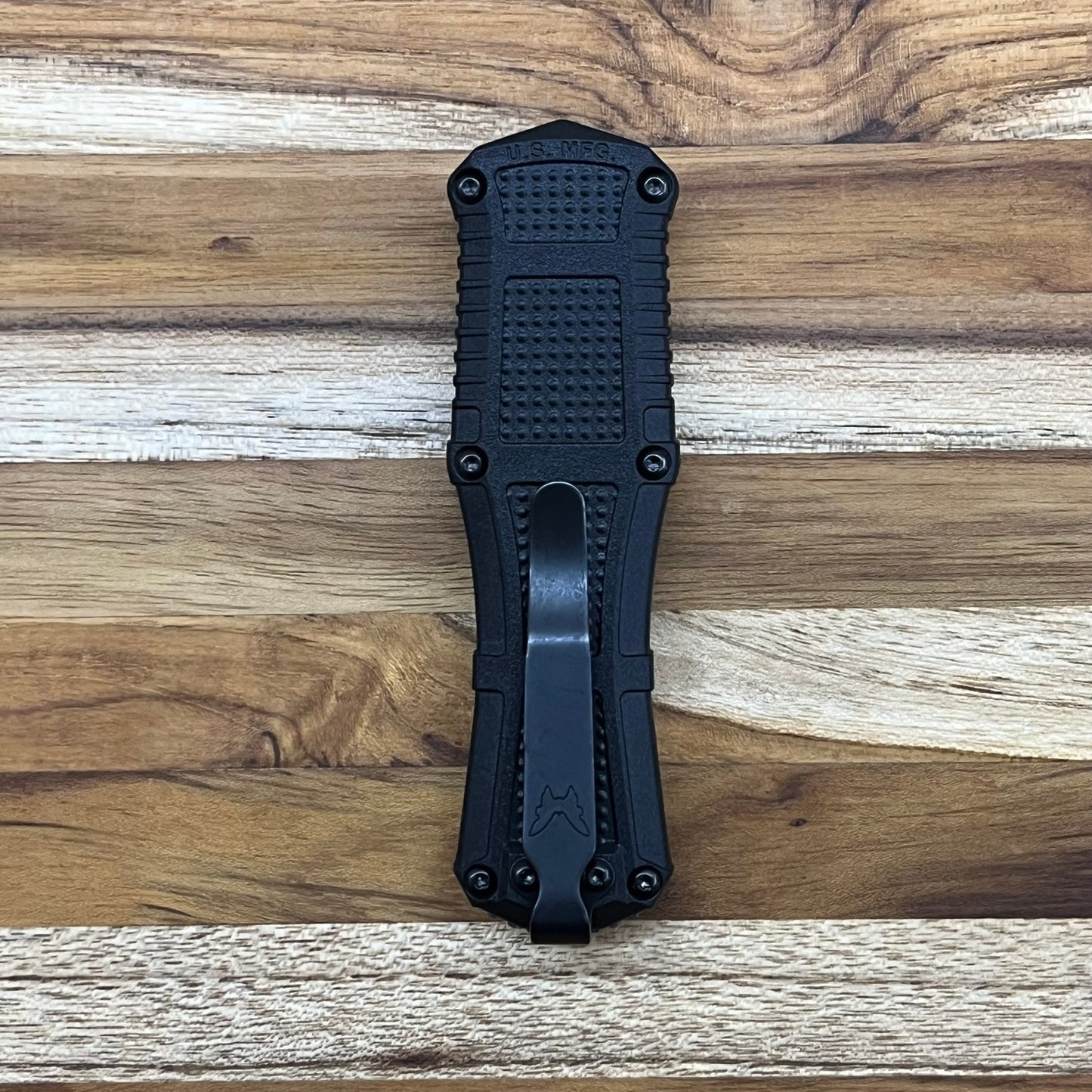 Benchmade Mini Claymore 3" Black D/E OTF Auto w/ Black Grivory Handle