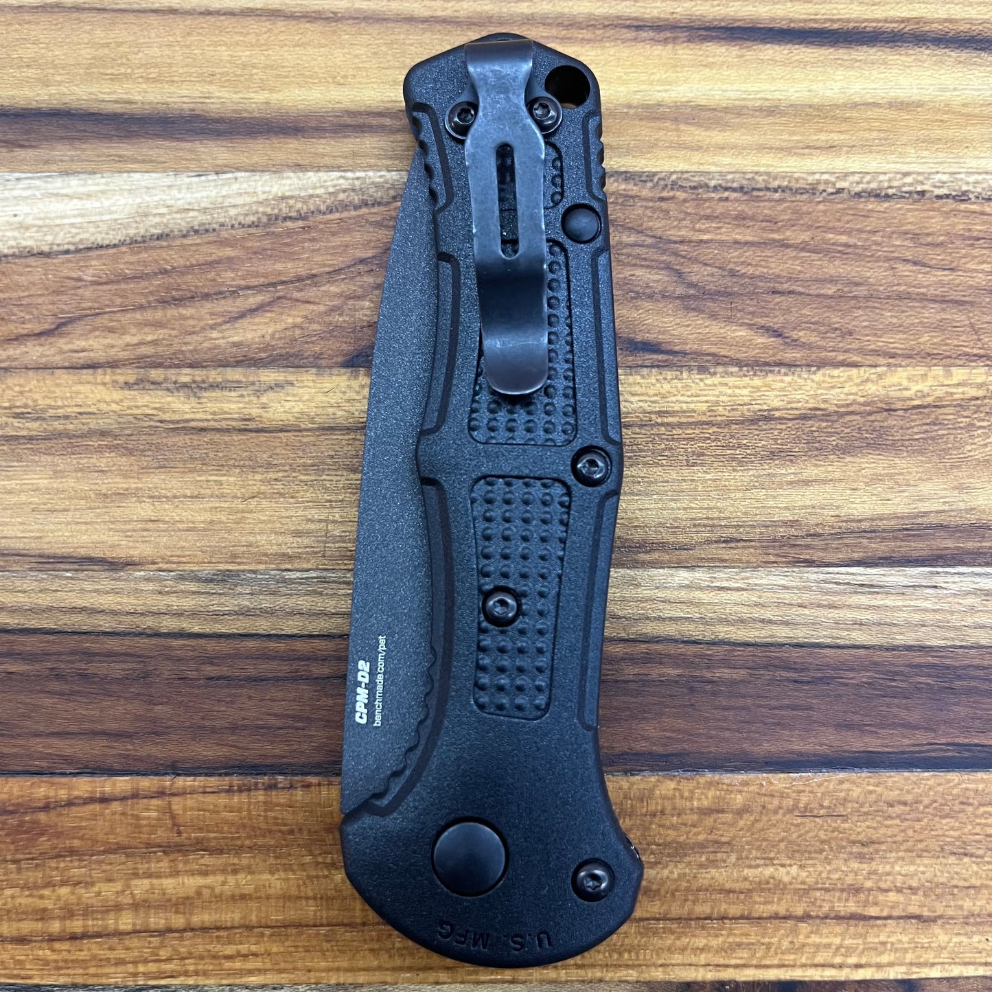 Benchmade Mini Claymore 3" Auto w/ Textured Black Grivory Handle