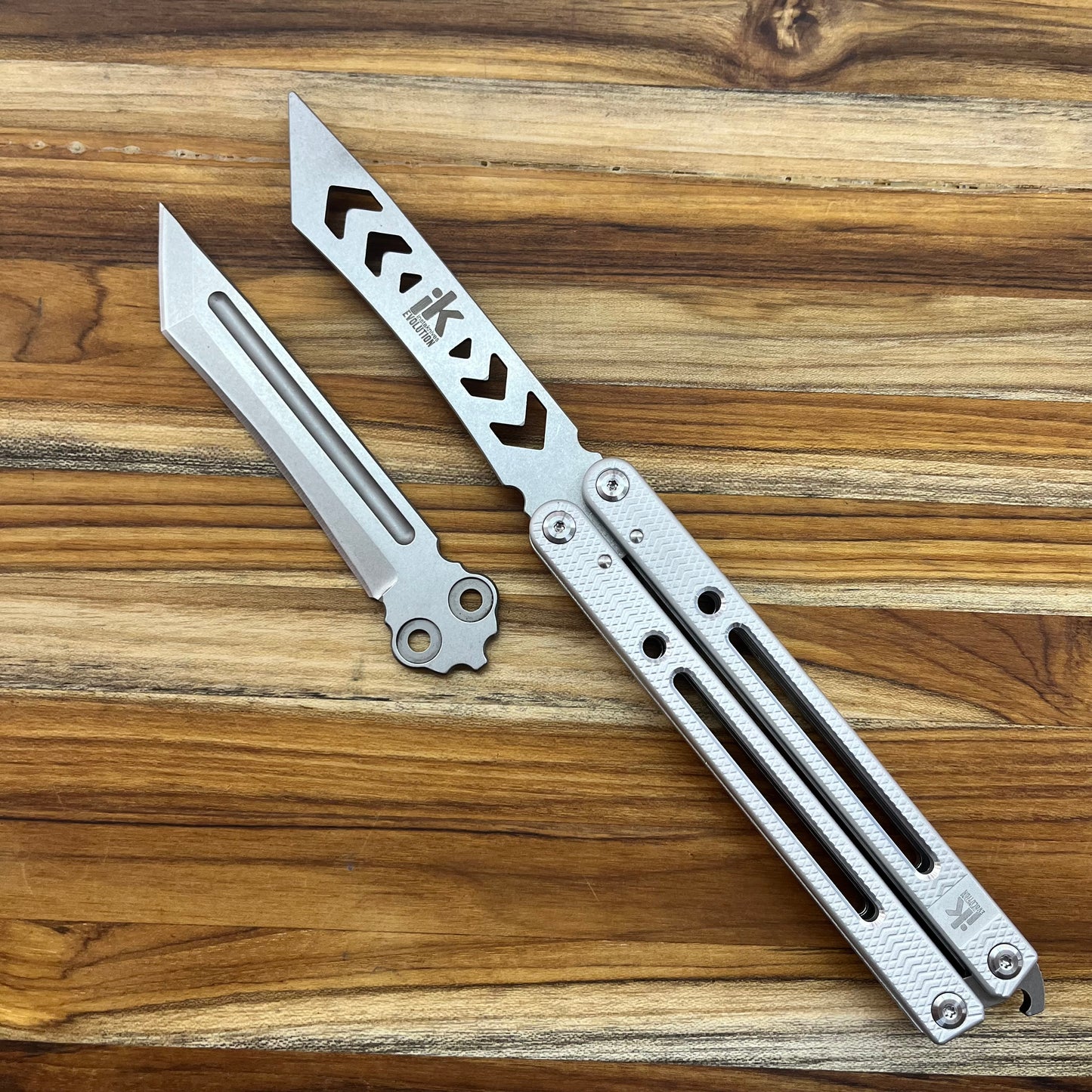Instaknives Evolution Insta-Kit 5.25" Butterfly Knife w/ Trainer Blade & Parts