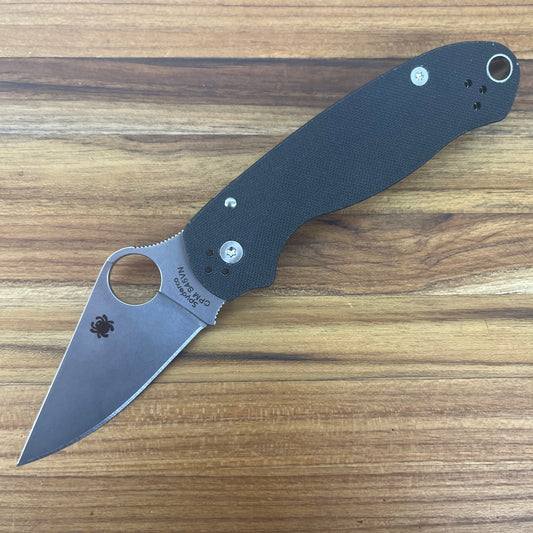 Spyderco Paramilitary 3 3" Folding Knife w/ Black G10 Handle