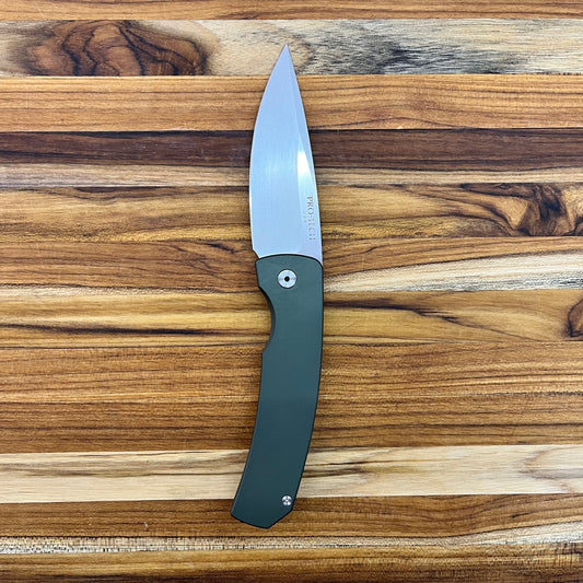 Pro-Tech Magic 2 "Whiskers" 3.75" Auto w/ Green Handle