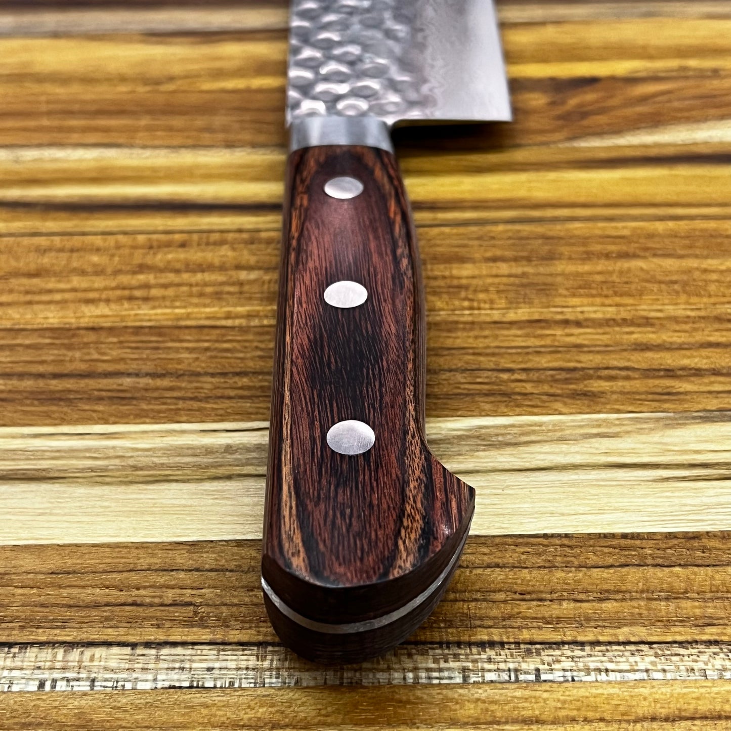 Kikuichi Warikomi Damascus Tsuchime 170mm (7") Nakiri