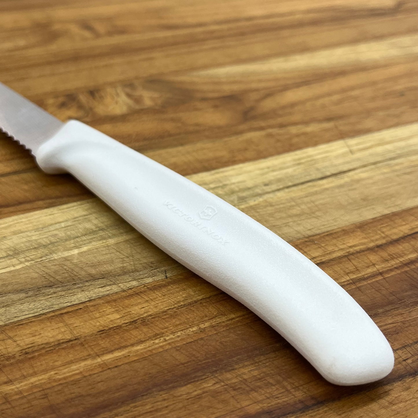Victorinox Swiss Classic 3.25" Serrated Paring Knife w/ White Handle
